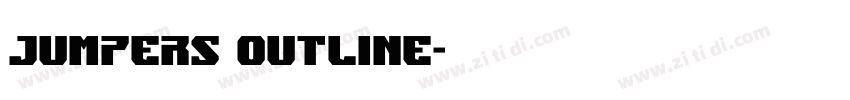 jumpers outline字体转换